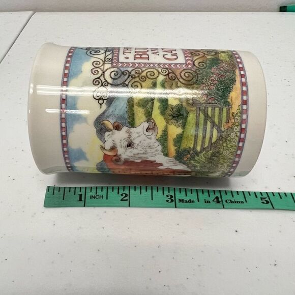 DUNOON Coffee Mug 4.25x3” Tavern Pub Bar The Bull And Gate Bone China Scotland - Picture 7 of 8